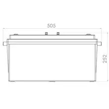 PowerBrick LiFePO4 Solid-State 48V-53Ah-CAN - Front - Face avant